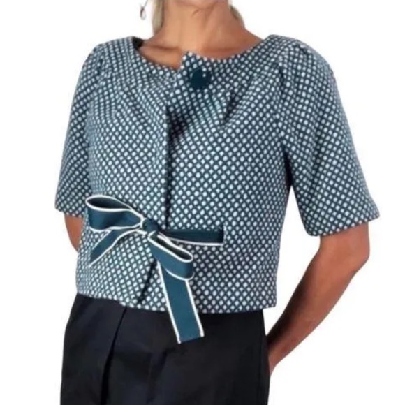 Anthropologie Elevenses Tea Cozy Tweed Blazer Jacket - Picture 2 of 3